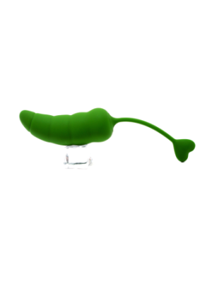PIMENTO, Un Œuf vibrant avec télécommande, couleur et forme "Piment" en silicone médical - B137GRE